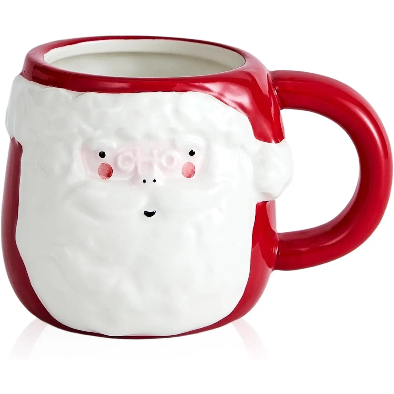 Santa Christmas Mugs - Cute Coffee Mug Christmas  for Women, Men, , Holiday Novelty Ceramic 12 Ounce Mugs for Xmas