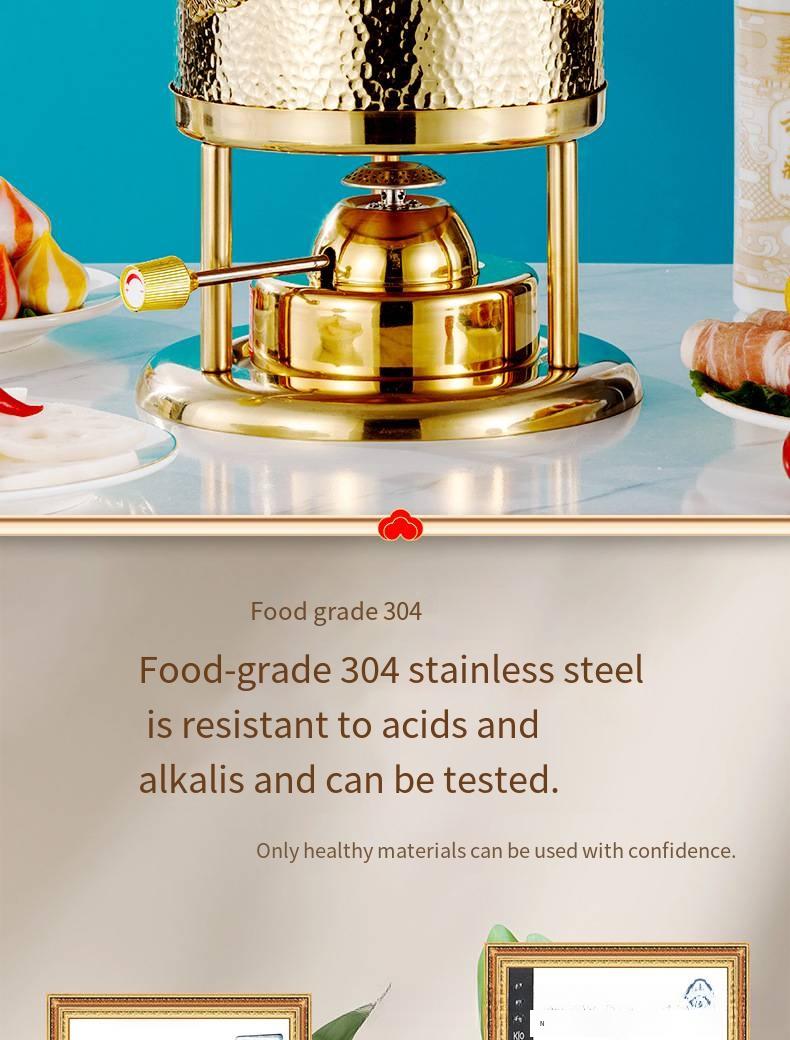 Inflatable Hot Pot, Single-Serving Hot Pot, Ideal for Private Dining at Clubs and Hotels, One Pot per Person, Gas Stove, Household Gas