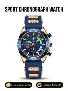 Men's Casual Sport Quartz Watch, Waterproof Night Light, Daily Commute, Elegant Style, Casual Fashion Watch, Analog-Digital Face, Round Case, 42mm Diameter, Waterproof Round Dial