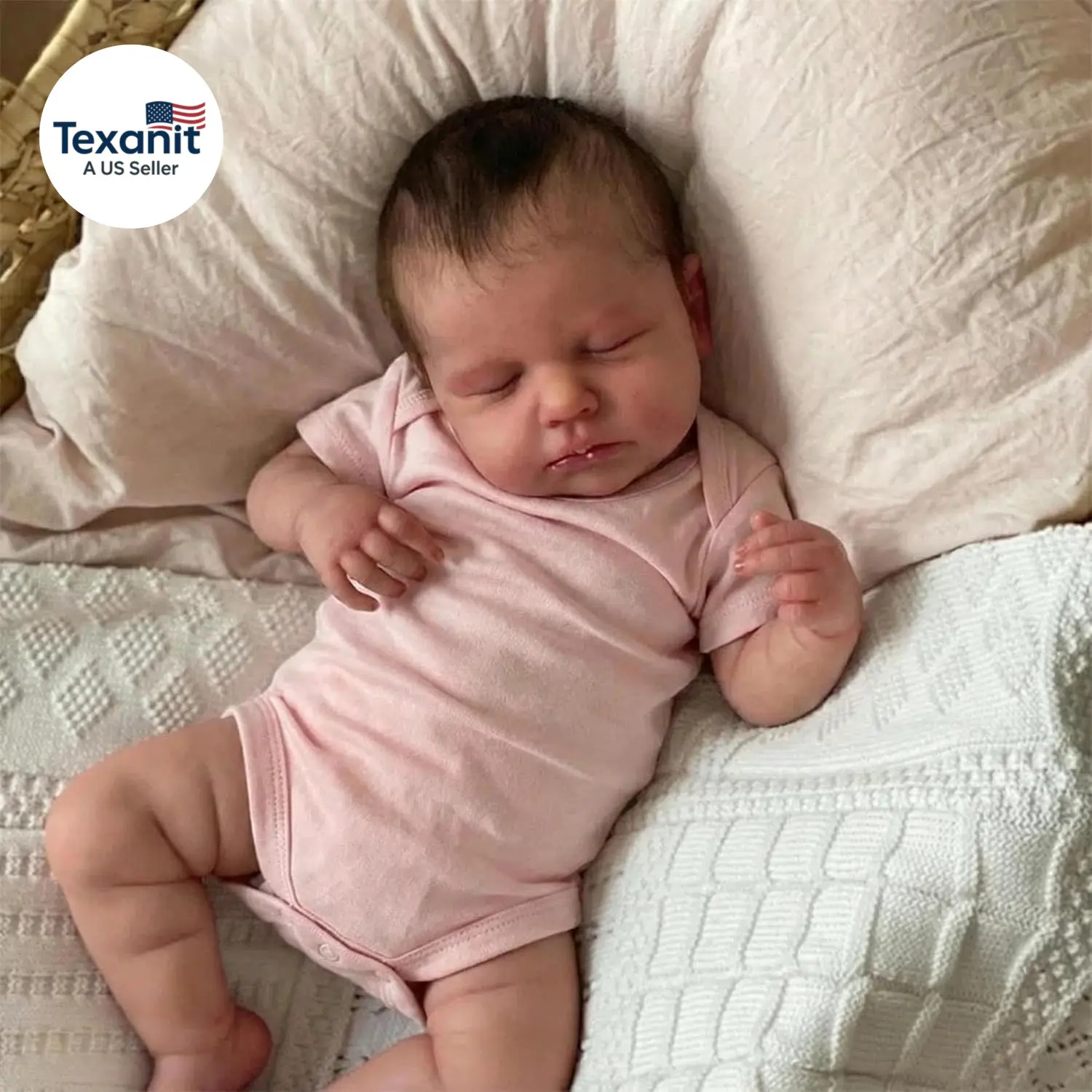 Realistic Reborn Baby Doll Full Body Silicone Waterproof 20 Inch Real Looking Li
