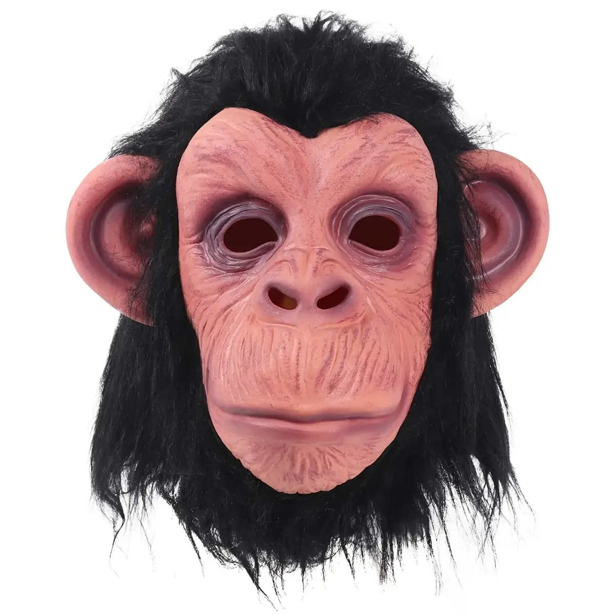 6-Piece Bulk Value Pack Gorilla Latex Mask, Cost-Effective Professional Full Face Ape Headwear Combo, Space-Saving Spooky Party & Haunted House Commercial Display Props, Horror Theme Performance Gear, Halloween Mask