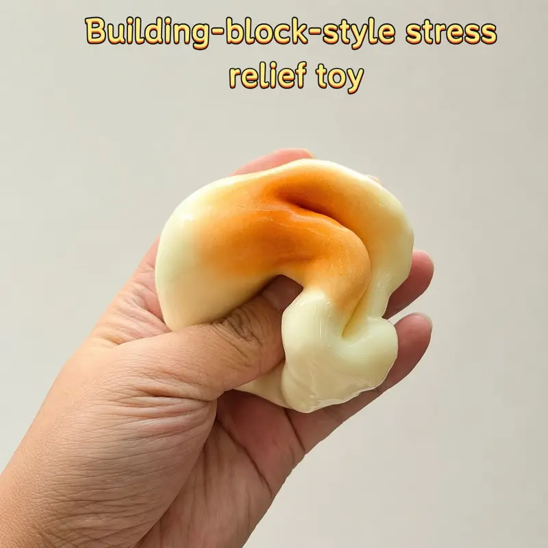 Sensory Fidget Blocks Crunchy Sound Building Toys Stress Relief Toy for Kids Adults Anxiety Relief Gift
