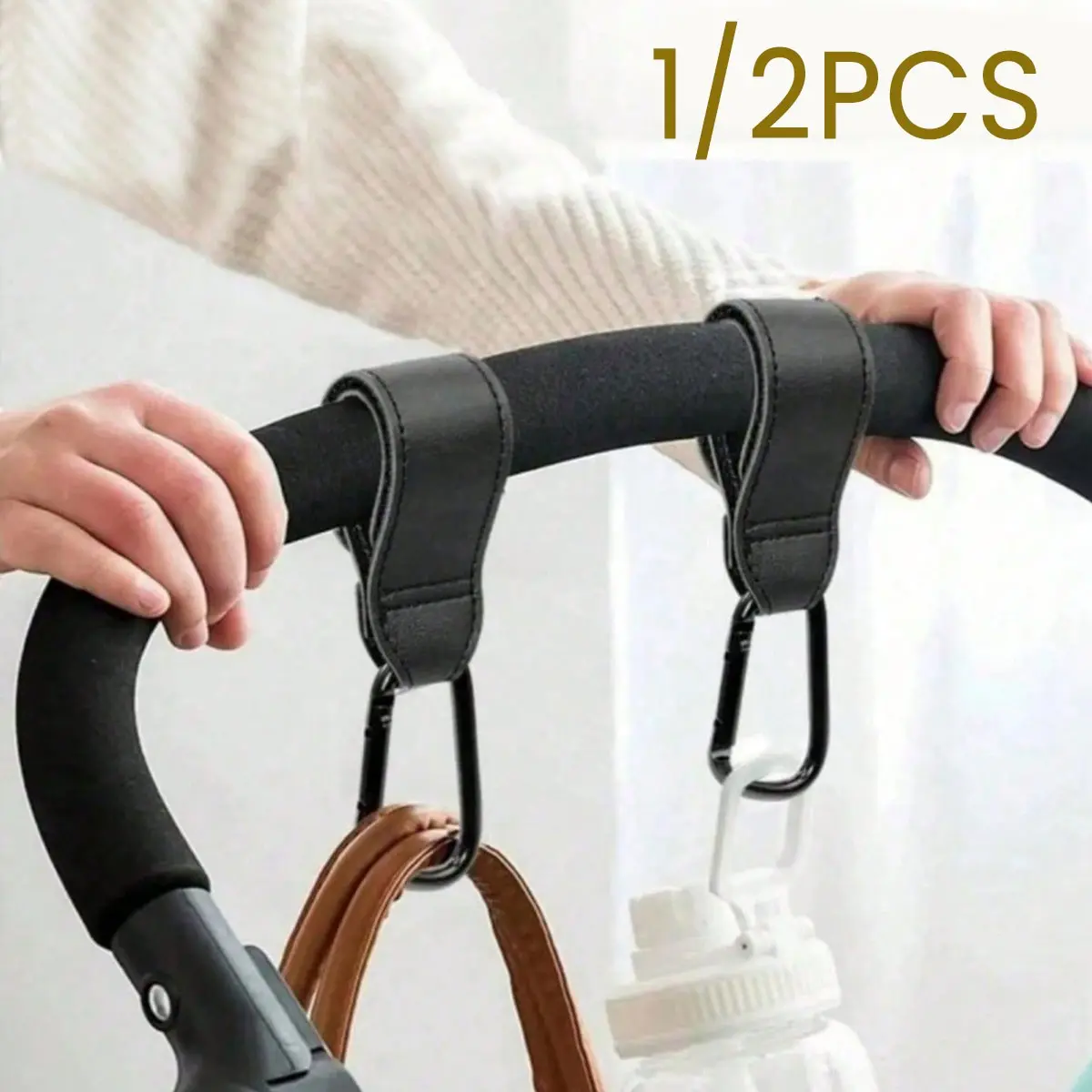 Multifunctional Stroller Hook, No Drilling 360° Rotation, Hang Bags Backpacks, Universal Stroller Hook, Car Shopping Travel Convenient, Perfect Gift for Parents