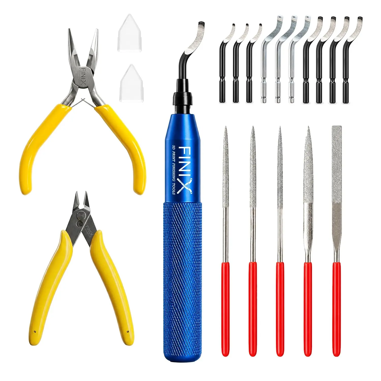 Deburring Tool 3D Printing Kit 19-Pcs for Resin, with Improved
