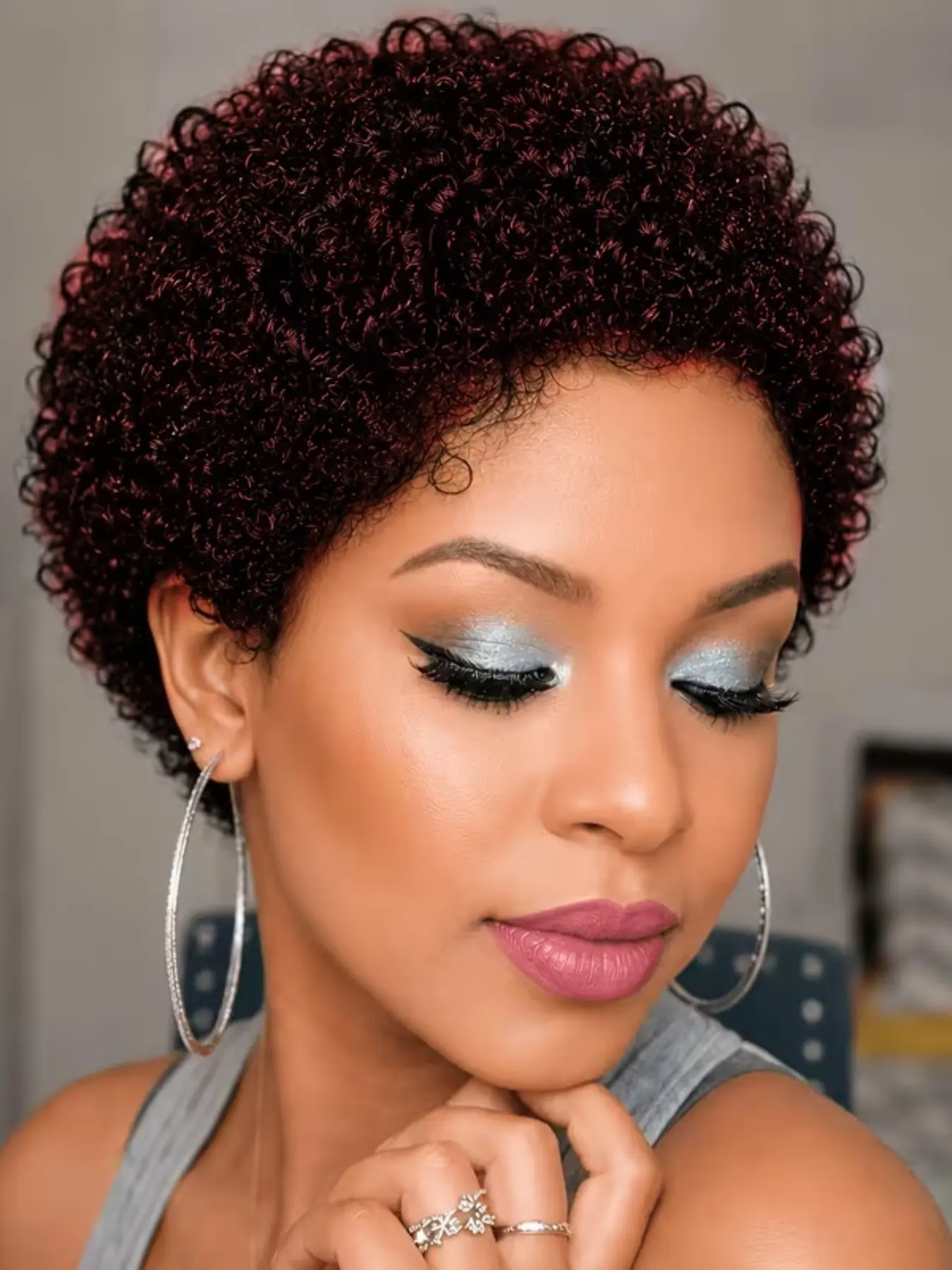Human Hair Wigs with African Style Curly Straight Hairstyle, Short Pixie Cut for Daily Wear, Authentic Human Hair Extensions