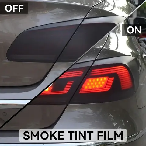 Yitap Premium PVC Car Light Film, Smoke Color Changing Headlight, Taillight & Foglight Protection, Durable High Gloss Surface, Headlight Decals, Automobile Decals, Vehicle Exterior Decoration, Automotive Decals
