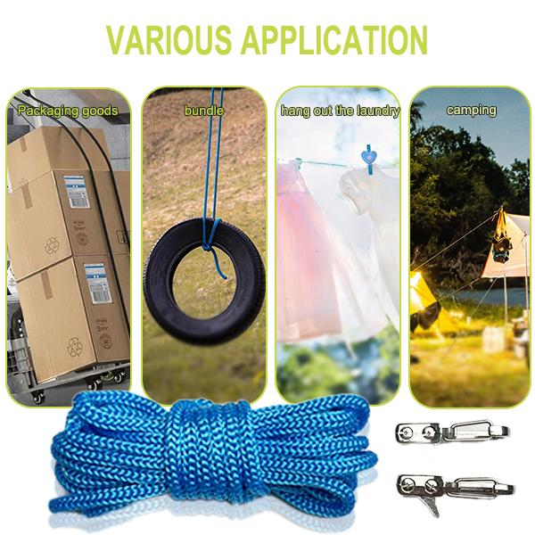 Retractable Buckle Rope-2025 New Rope Roller with Accessory Cord - Easy Secure Tie Down for Outdoor, Camping, and Boating Guy Lines ,Tools Gadgets,Truck Stuff ,Car Essentials,Excellent Gift for  New Year