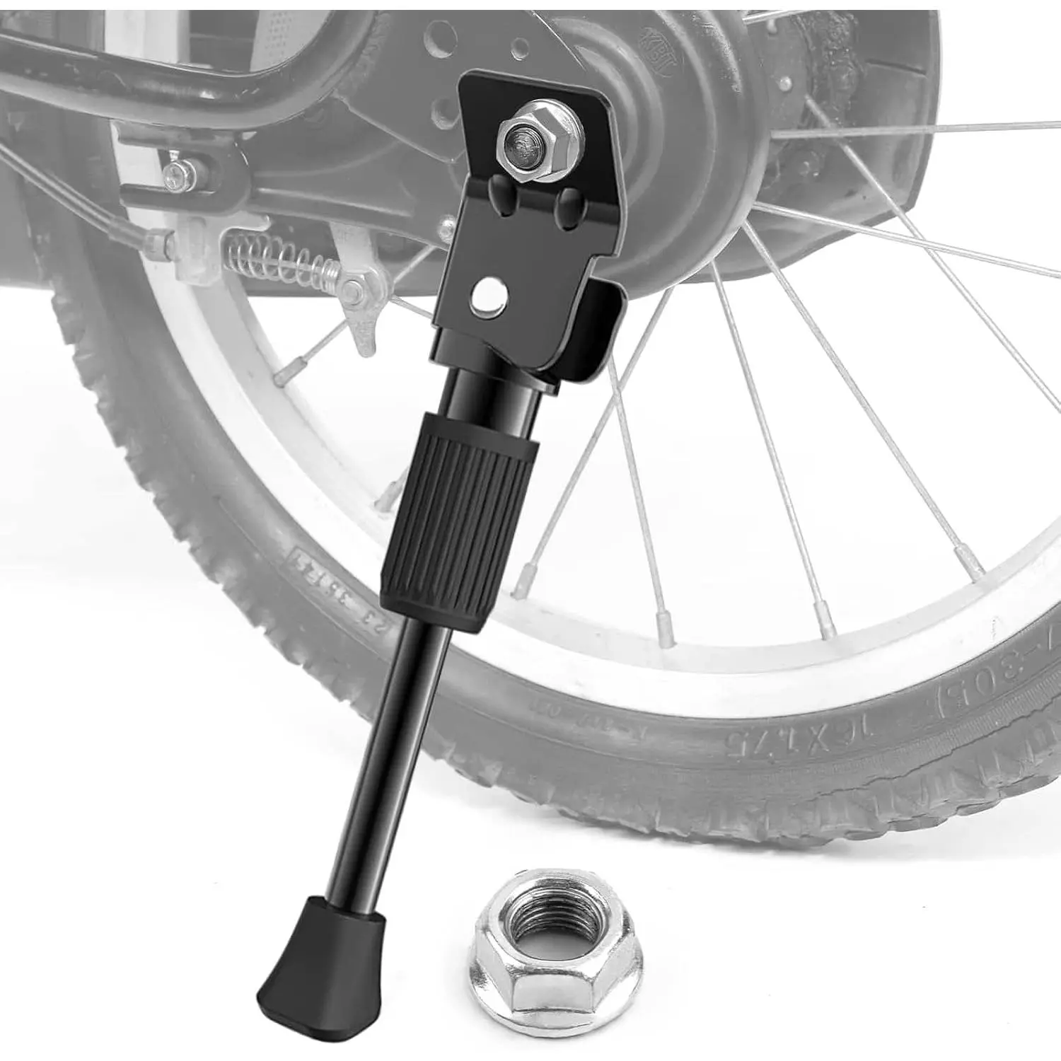 Kickstand for  ,  Rear Mount  Kickstands,  Single Side Steel  Kick Stand for 12" Wheel (For 12 in Wheel)