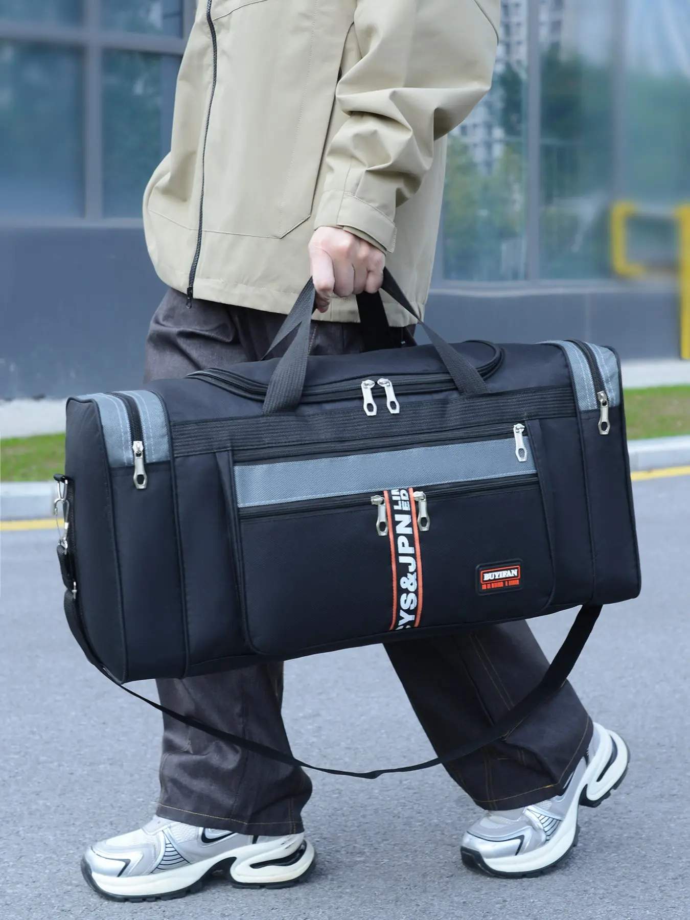 Large Capacity Multifunctional Travel Bag with Multiple Pockets, Durable Luggage Organizer for Hiking & Adventure, Essential Gear Storage Solution