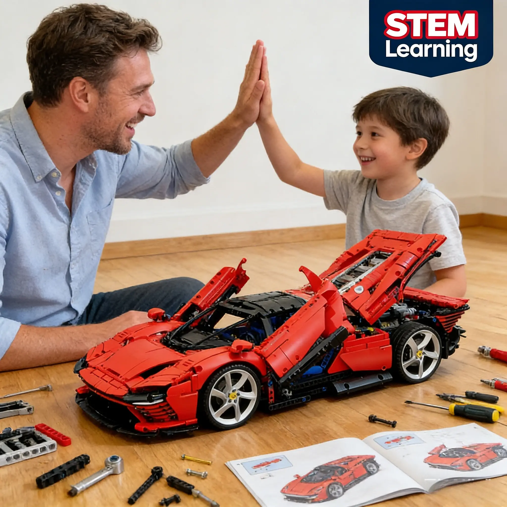 2026 TikTok Viral 3778PCS Technical Daytona SP3 Supercar | Building Blocks Sports Car Model Compatible Assembly Toys Perfect Birthday Gift for Kids Boyfriend
