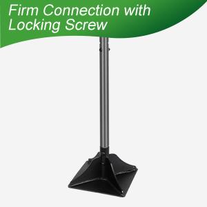 Walensee Steel Tamper with 48 inch Handle 8"x8" Garden Tamper with Rubber Grip All-Steel Heavy Duty Tamper Tool for Leveling Ground Gravel Soil Asphalt Sand Installing pavers and Repairing Blacktop