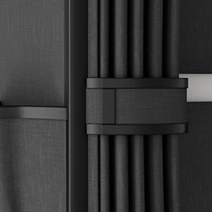 Portable Closet Wardrobe for Hanging Clothes 57.3 Inch Large Capacity Clothes Rack with Cover, 10 Storage Organizer Shelves, 1 Hanging Rods and 6 Pockets, Free Standing Closet for Bedroom, Black