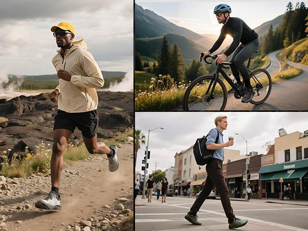 NORTIV 8 Men's Wide Toe Box Running Shoes with Jacquard Mesh Upper Bouncy Support Arch Insole Slip-Resistant Rubber Outsole Airy Breathable Design SpringStatements