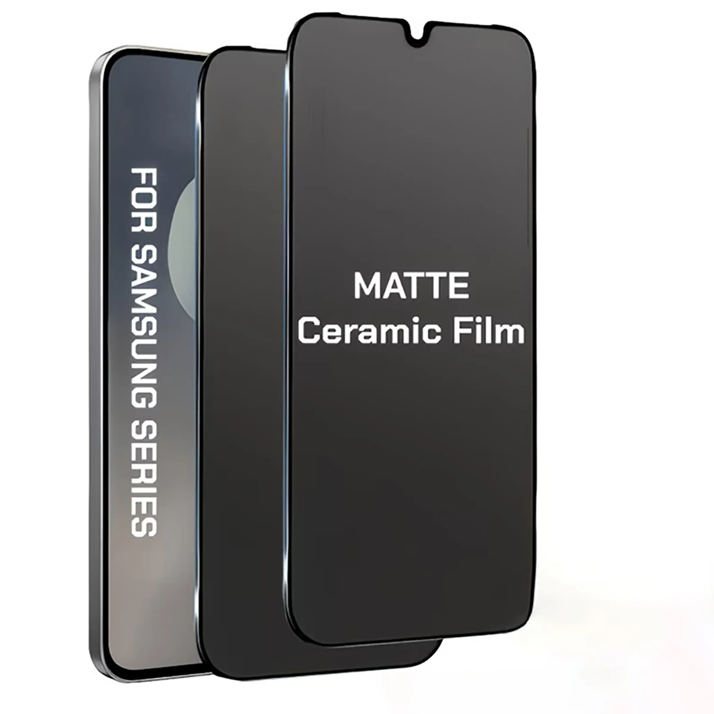 2PCS Samsung Privacy Screen Protector Film, Matte Ceramic Material, Anti-Glare, Shockproof, Scratch-Resistant, Fingerprint-Free, for Galaxy  A57-A04 Series