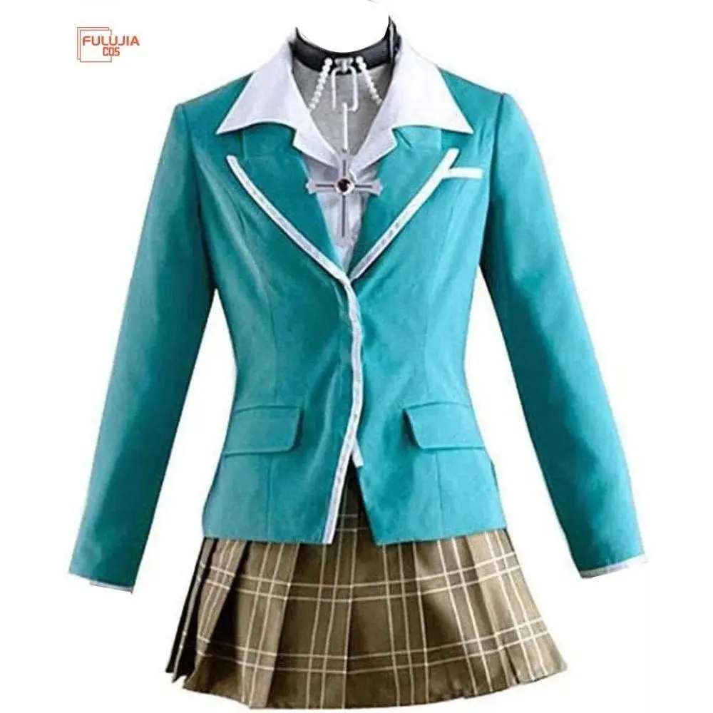 Fulujiacos Womens Costume Dress Moka Akashiya Uniform Cosplay Halloween Costume Outfit