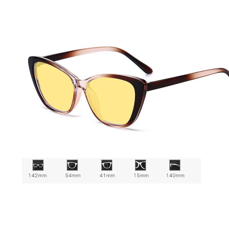 Men Women Trendy Night Vision Myopia Glasses Unisex Anti-glare Ultralight Near Sight Eyewear Fashion Yellow Lens Driving Glasses