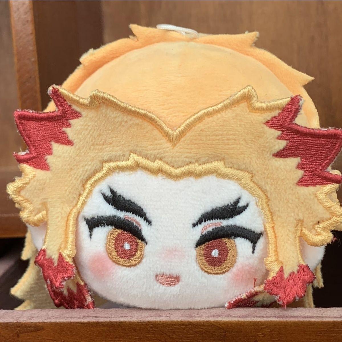 10cm Anime ‌Demon Slayer Kimetsu no Yaiba Rengoku Kyoujurou Plush Doll Cartoon Cosplay Stuffed Toy
