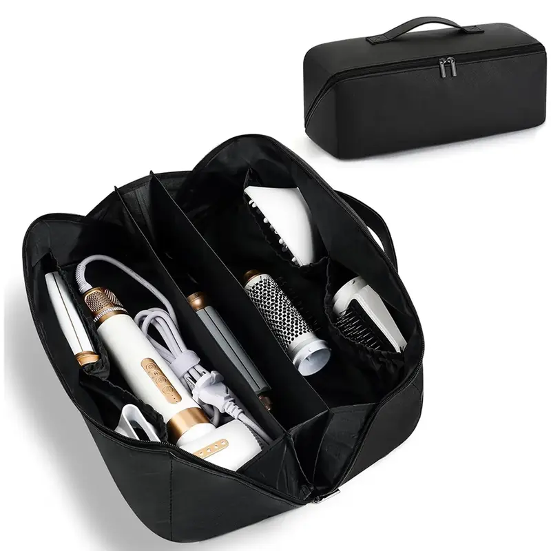 Hot Hair Tools Travel Bag, Large Capacity Wide-Open Pouch, Hair Accessories Organizer, Ideal for Flat Irons, Straighteners, Curling Iron, Travel Essentials for Women #GLOBAL PICKS