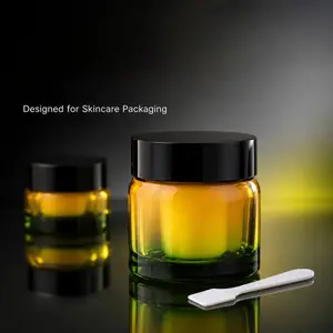 Gradient Cream Bottle, Includes Inner Jar & Spatula, 50g/100g Options, Travel-Sized Lotion Container