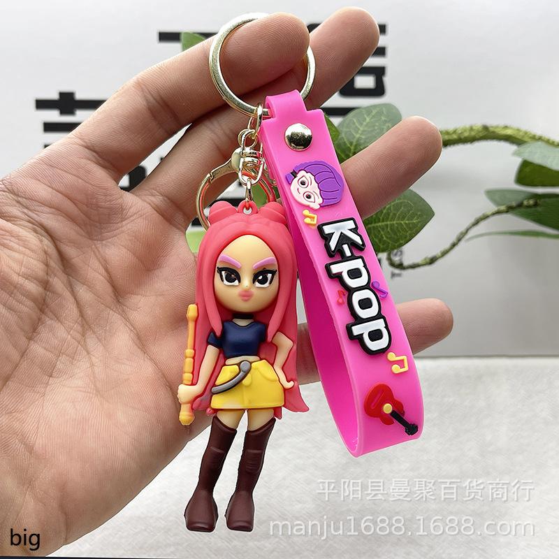 Cross-border kpop witch hunter girl group keychain doll pendant blind box Korean witch hunter group bag small pendant decoration