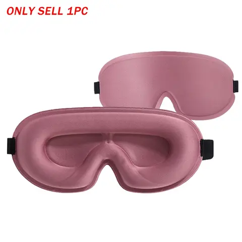 3d Deep Contoured Eye Cover for Sleeping, Adjustable Sleep Mask with Nose Pad Design, Sleeping Mask Strap, Sleep Patches for Eye, Eye Cover Mask for Sleeping, Eyemasks For Sleeping, Yoga, Traveling, Pink, Sleep Aid Products