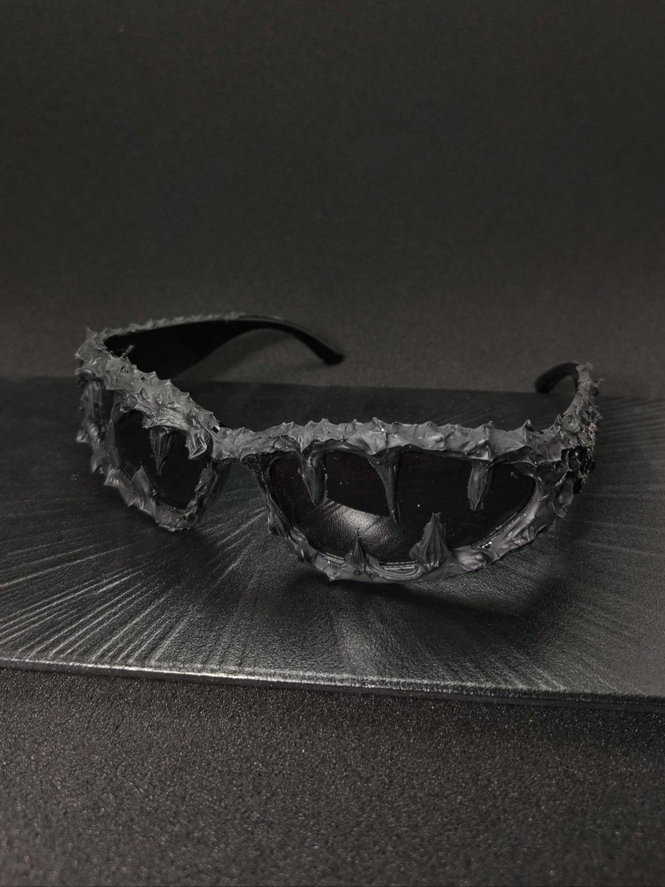 Punk Style Random Skull & Wolf Tooth Design Sunglasses, Vintage Trendy Sunglasses for Everyday Use, Fashion Accessories for Outdoor Activities