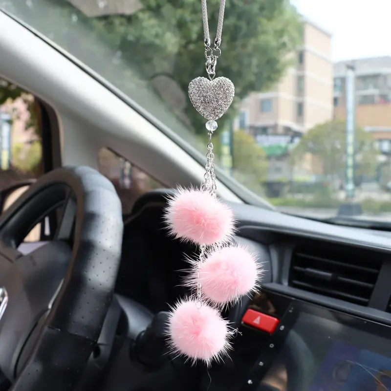 White Heart + Pink Faux Fur