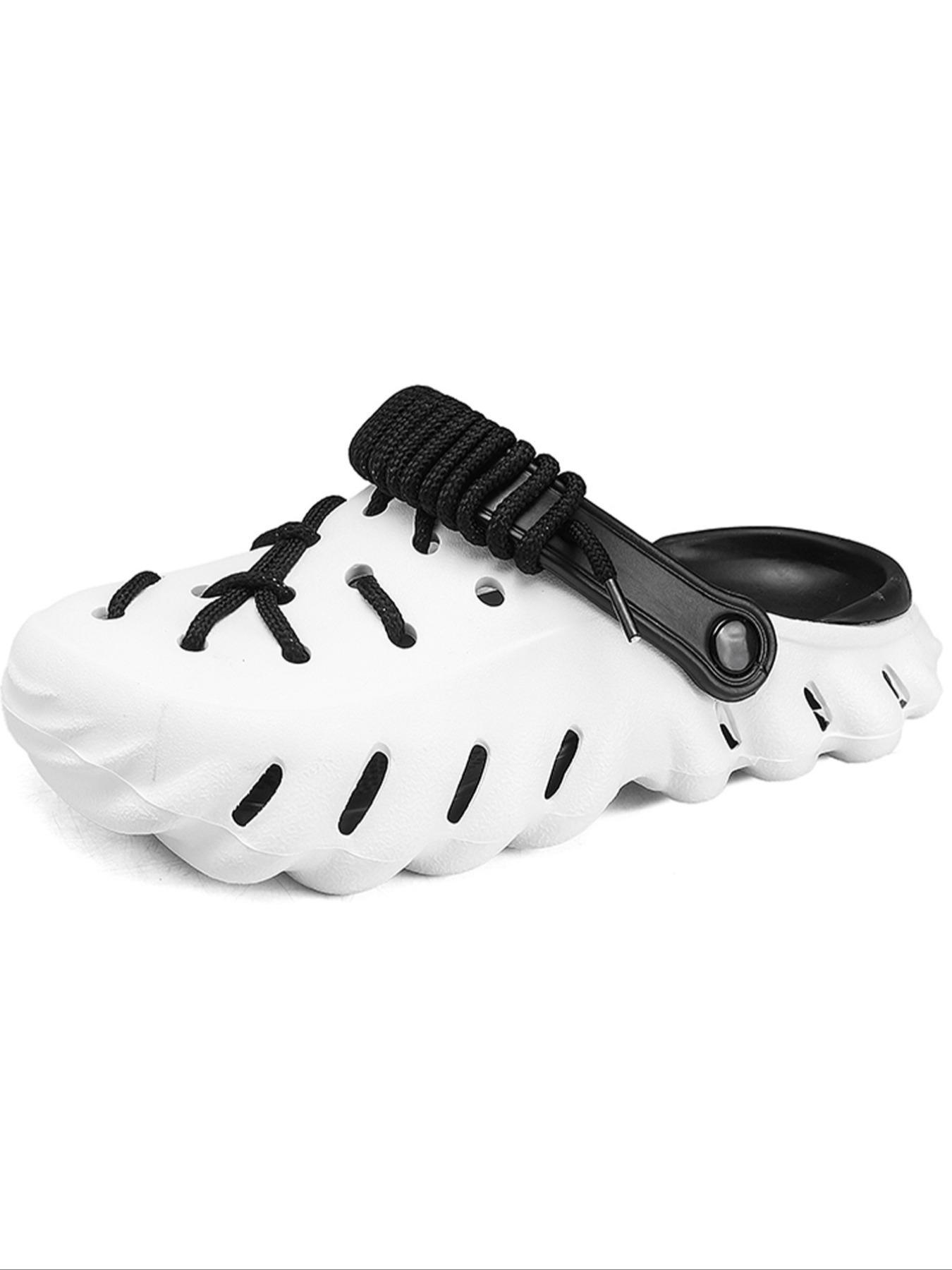 Unisex's Minimalist Casual Plain Color Slides, Lightweight Breathable Comfortable Slides, Sporty Breathable Clogs, Non-slip Slippers for Indoor & Outdoor Wear, Boy