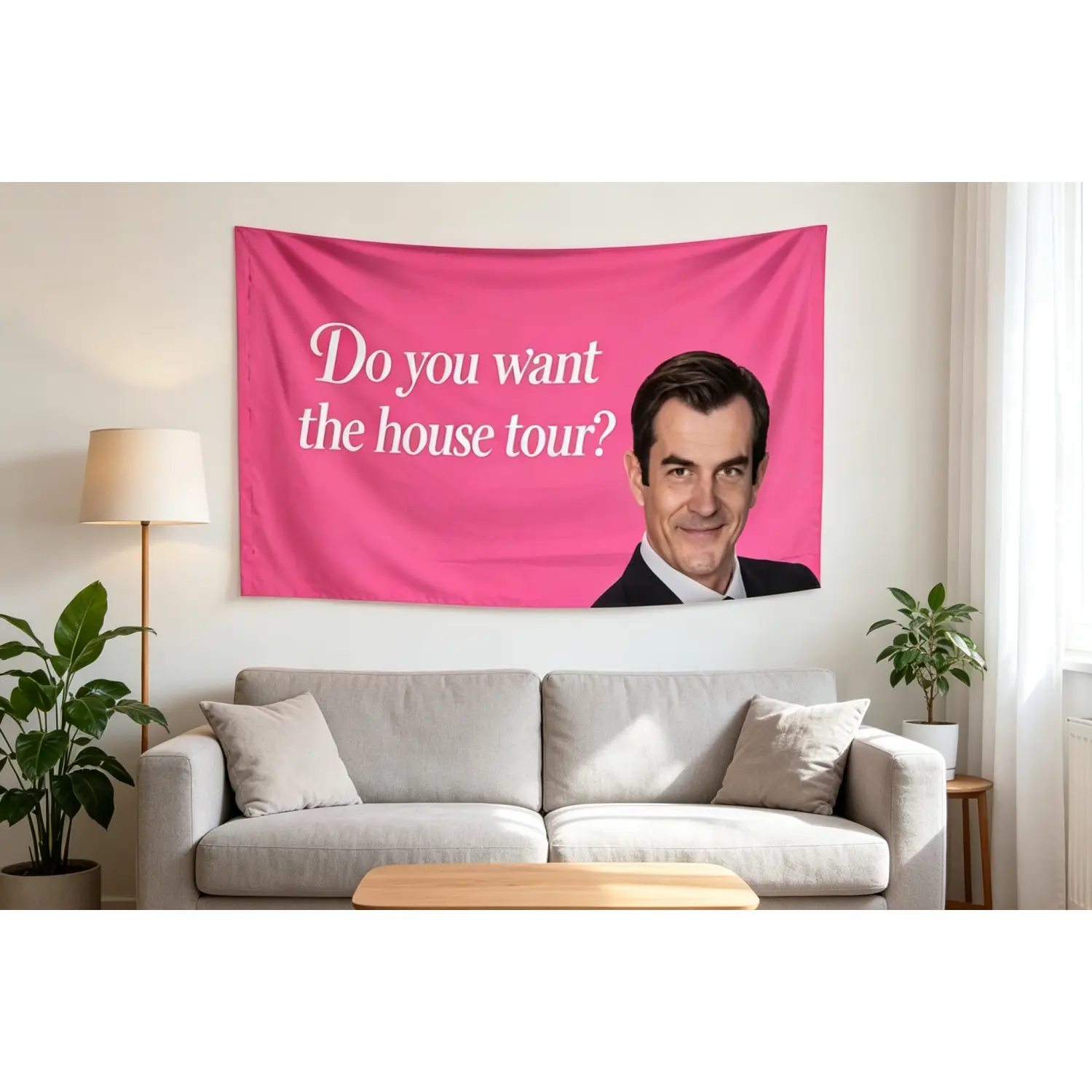 90X150CM Phil Dunphy Flag FUNNY Wall Hanging Tapestry Room Decor Double Penetration for Room Decor Dormitory Decor House Tour
