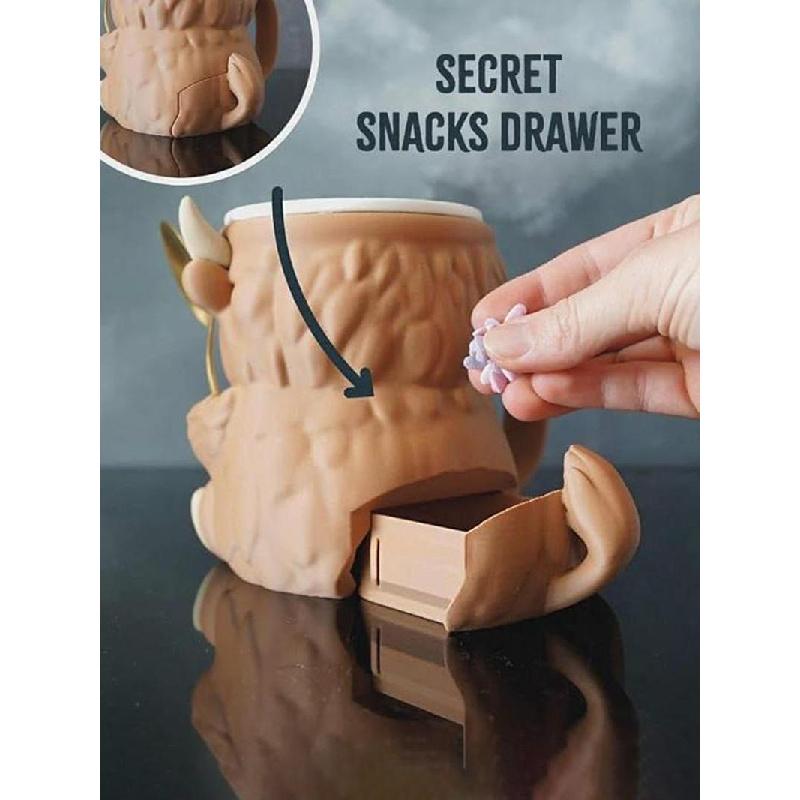 Highland beef ice cream pint holder, cute ice cream pint, 3D printed reusable popsicle container, dessert cup with antifreeze handle - the ideal gift for Highland beef lovers (brown).Cute penguin cup, comes with a spoon, Christmas gift, family use