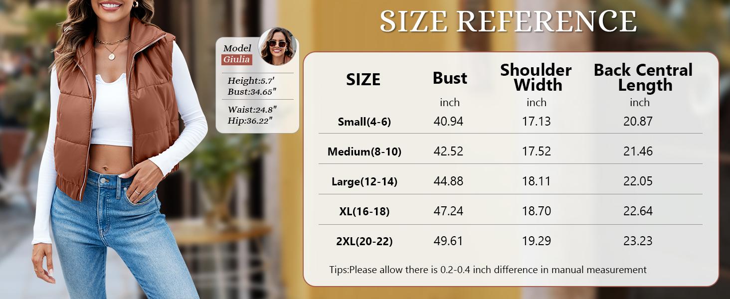 Danedvi Womens Faux Leather Puffer Vest High Stand Collar Zip Up Sleeveless Winter Cropped Jacket Gilet