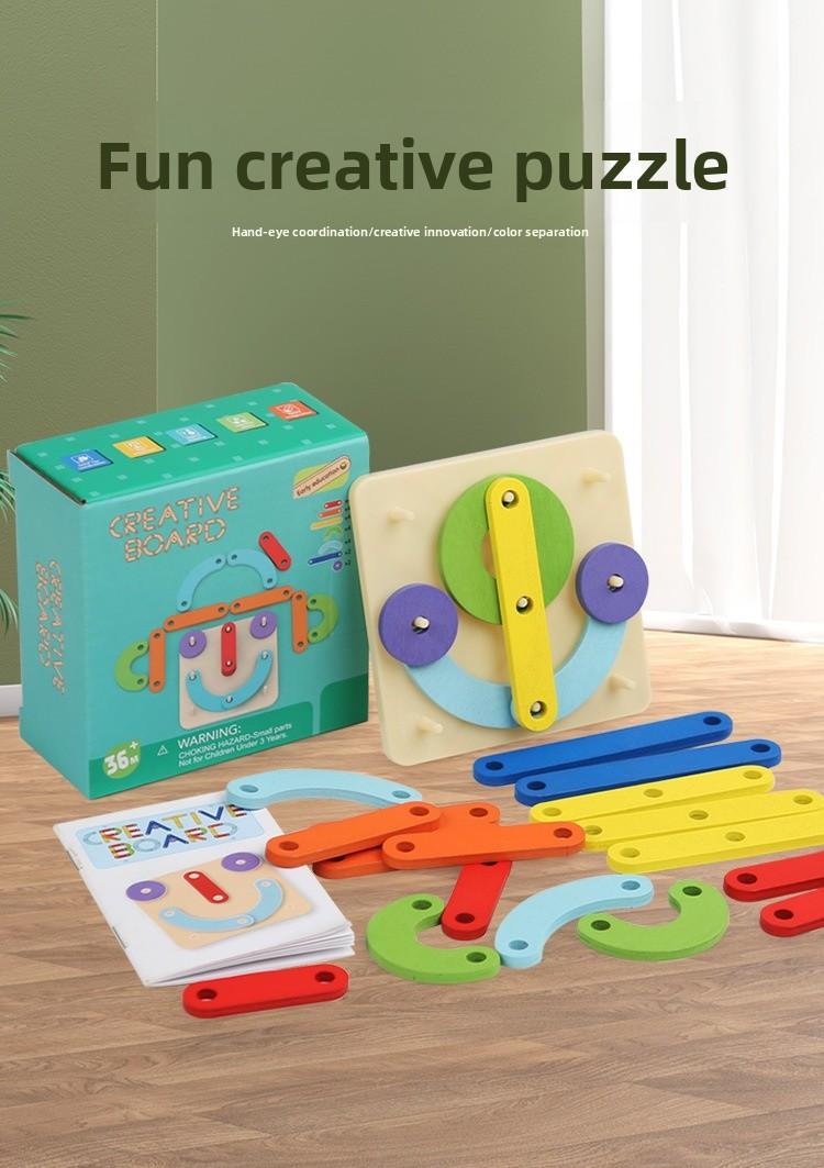 Kids Montessori Geometric Puzzle Shape Sorters Educational Wooden Toys for 3+ Years Old White Elephant Gift Holiday Gifts with Music Bags Diamond Box Series