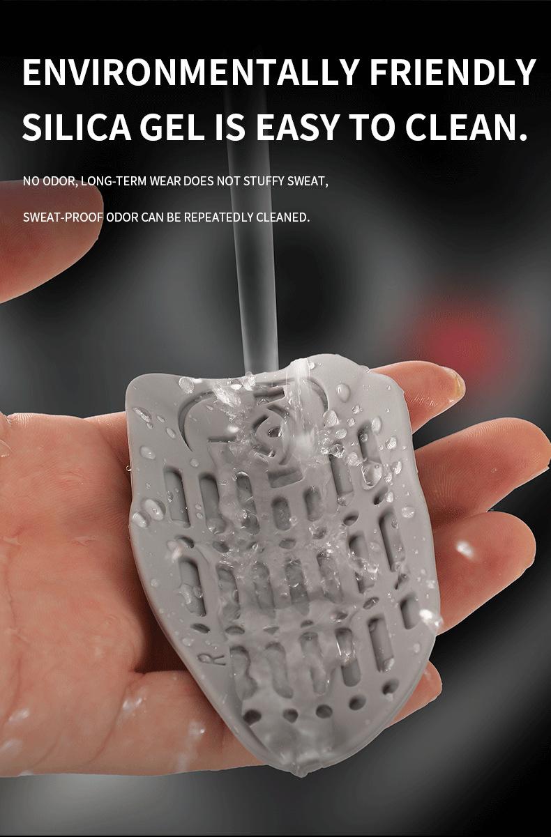 Silicone fitness grips, unisex weightlifting training gloves, non-slip fitness grips, rubber fitness hand pads--suitable for barbells, pull-ups, and fitness training