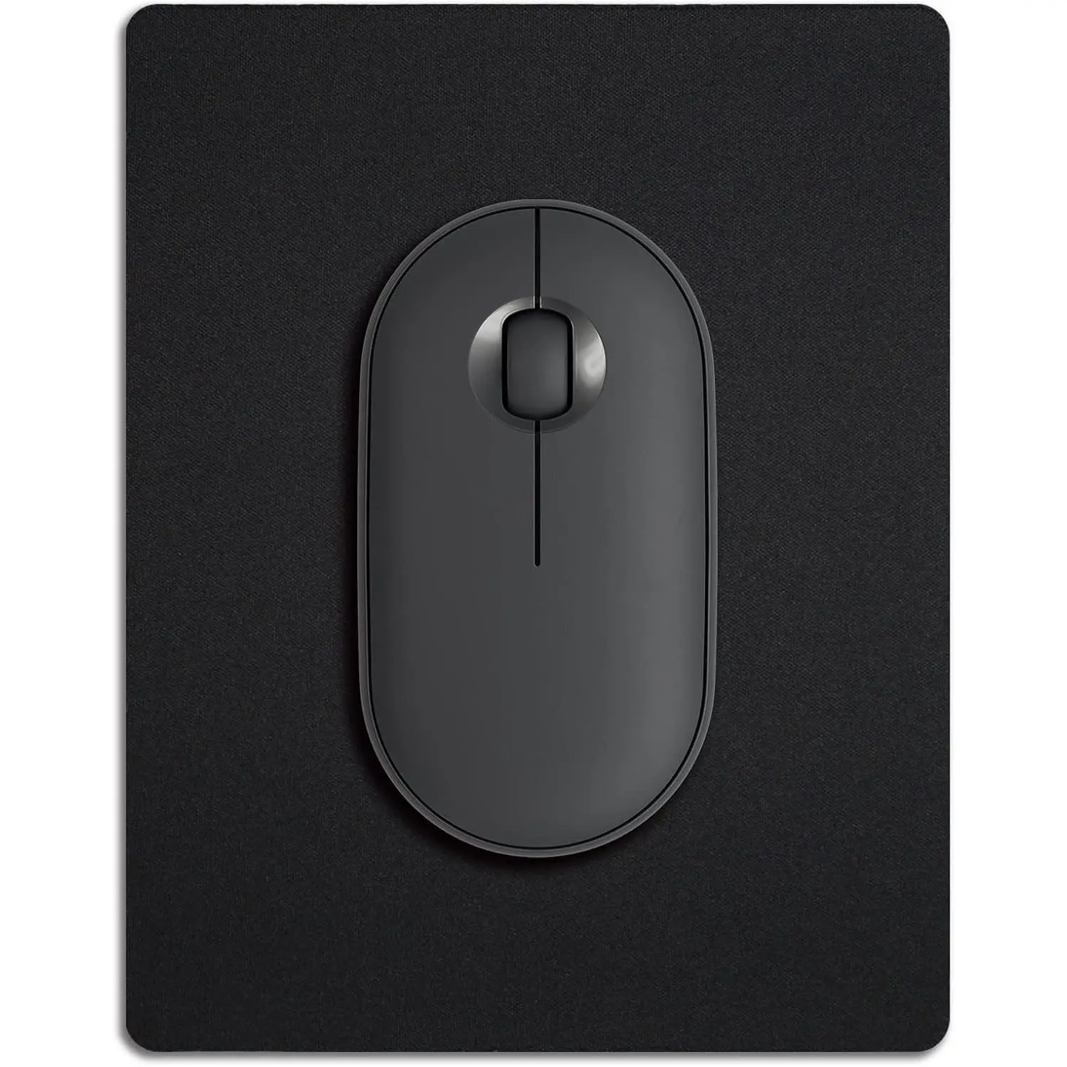 Black Small  Pad, Portable Mini Mousepad for   and Laptop