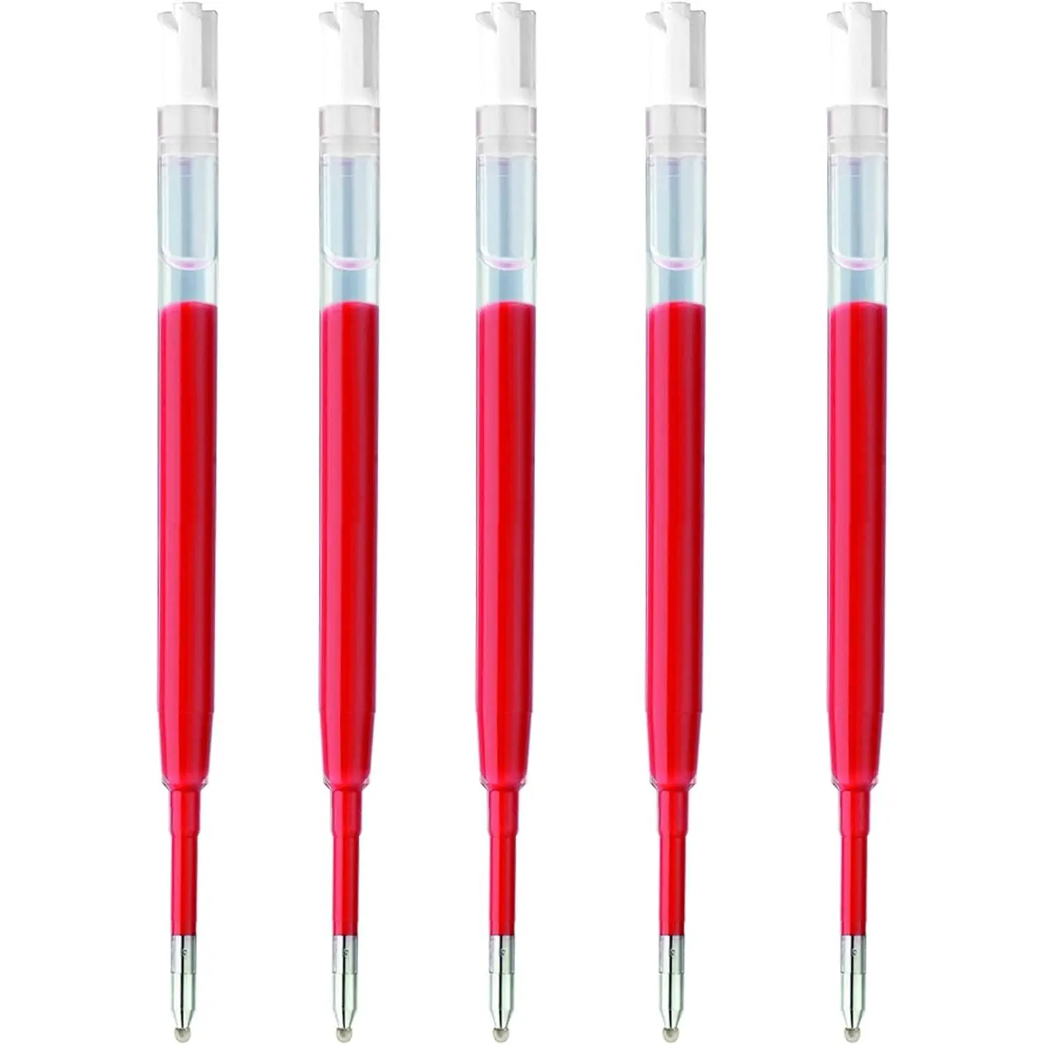 G2 Gel Refills, 0.5mm Fine Point, 5-Pack - Red | Quick-dry ink | Smooth 0.5mm point | Lightweight | 3.9" length | 5-pack | 3 colors