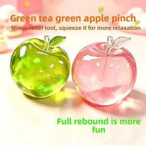 Green Apple Maltose Stress-Relief Anger-Release Moldable Bouncy Gift Fun Toy Office Toy Stress Relief ADHD