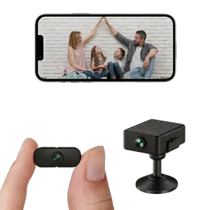Mini WIFI Surveillance Camera (Strong Magnet): 4K HD, Night Vision, 1.5h Battery/USB Power, 16G Card, iOS/Android APP smart ai motion detection summerwins