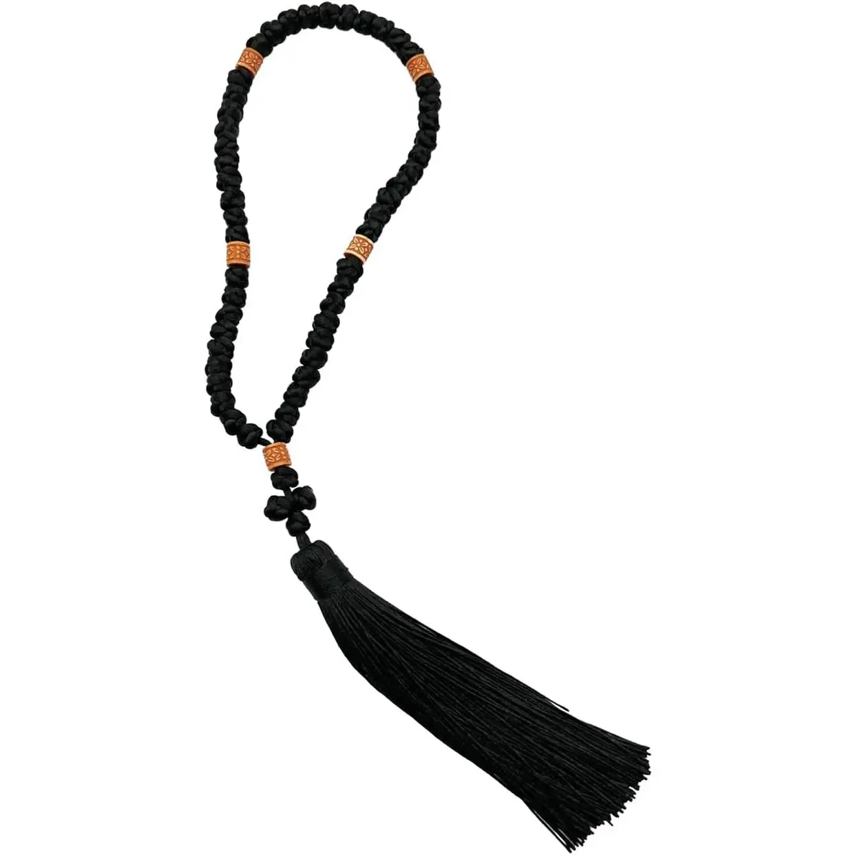 Christian Orthodox Greek Komboskoini 50-Knot Prayer Rope & Prayer Rope Protection Blessing   with Tassel   Ornaments
