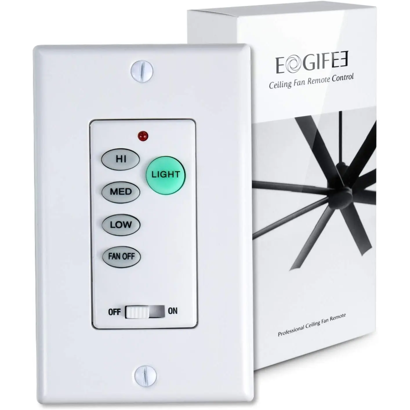 Universal Ceiling Fan Control 3 Speed Wall Control Mounted Fan Full Range Dimmer CHQ9051T