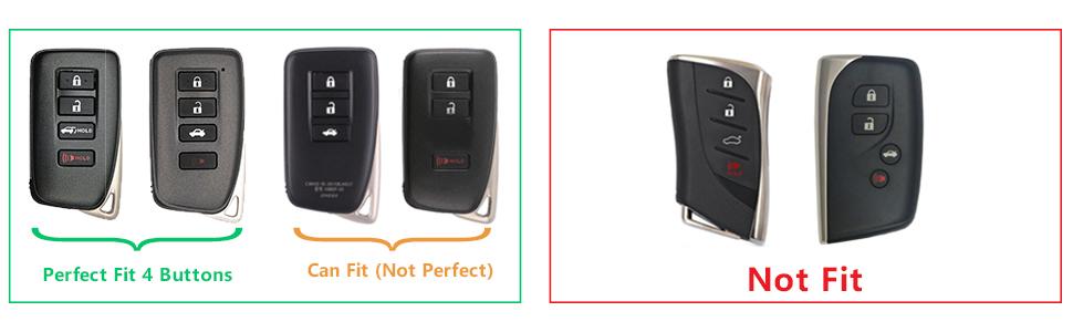 Key Fob Cover for Lexus RX is NX ES RC RX LX Pink 4 Button Car Keys Case Shell Accessories Bling Keychain Lanyard Full Protector Covers Girly Female TPU