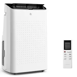 14000 BTU Portable Air Conditioner, 3-in-1 AC Unit with Fan & Dehumidifier - Quiet, Mobile, Energy Efficient, Remote Control, LED Display, 24H Timer, Window Kit - Cools up to 750 Sq.Ft