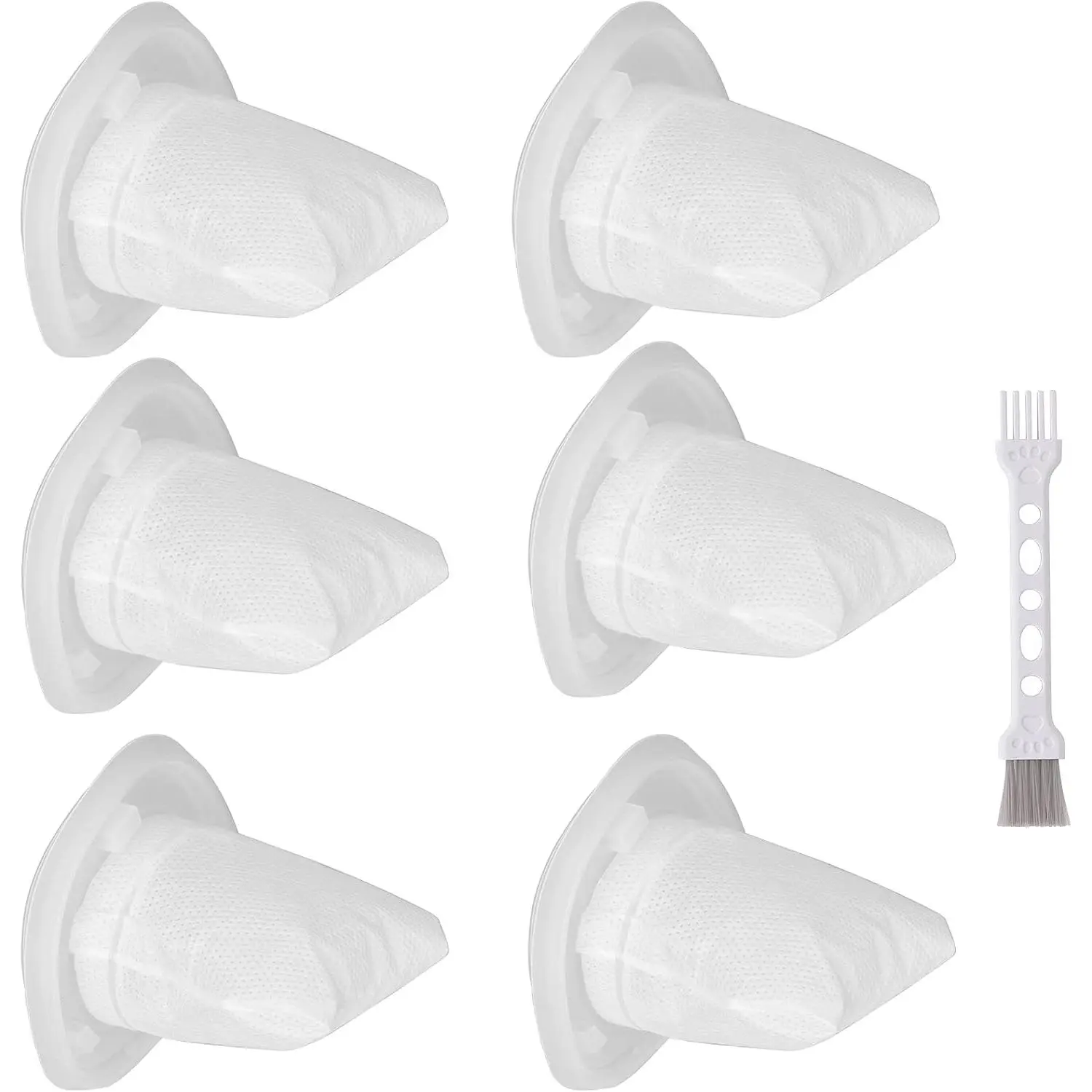 HNVCF10  Filters for Black and Decker Dustbuster Hand Vacuums | Compatible HNVC215B10, HNV215B12, HNVC215BW52, HNVC115J06, HNVC115B22, HNVC220BCZ01, HNVC220BCP07 Series Filter (6 Pack)