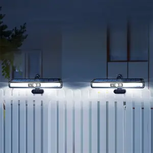 2-Pack Outdoor Solar Light Clip-On Lanterns, Motion Sensor Security Lights, Ideal for Porch, Yard, Garage, Energy Efficient