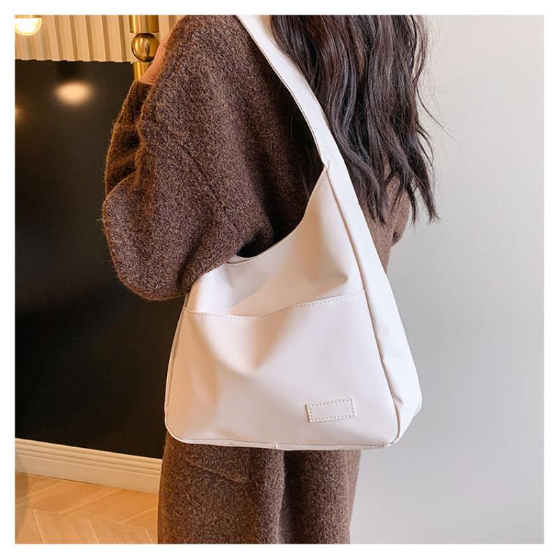 Large Capacity Retro Bag Women's Simple Tote College Student Class Shoulder Casual