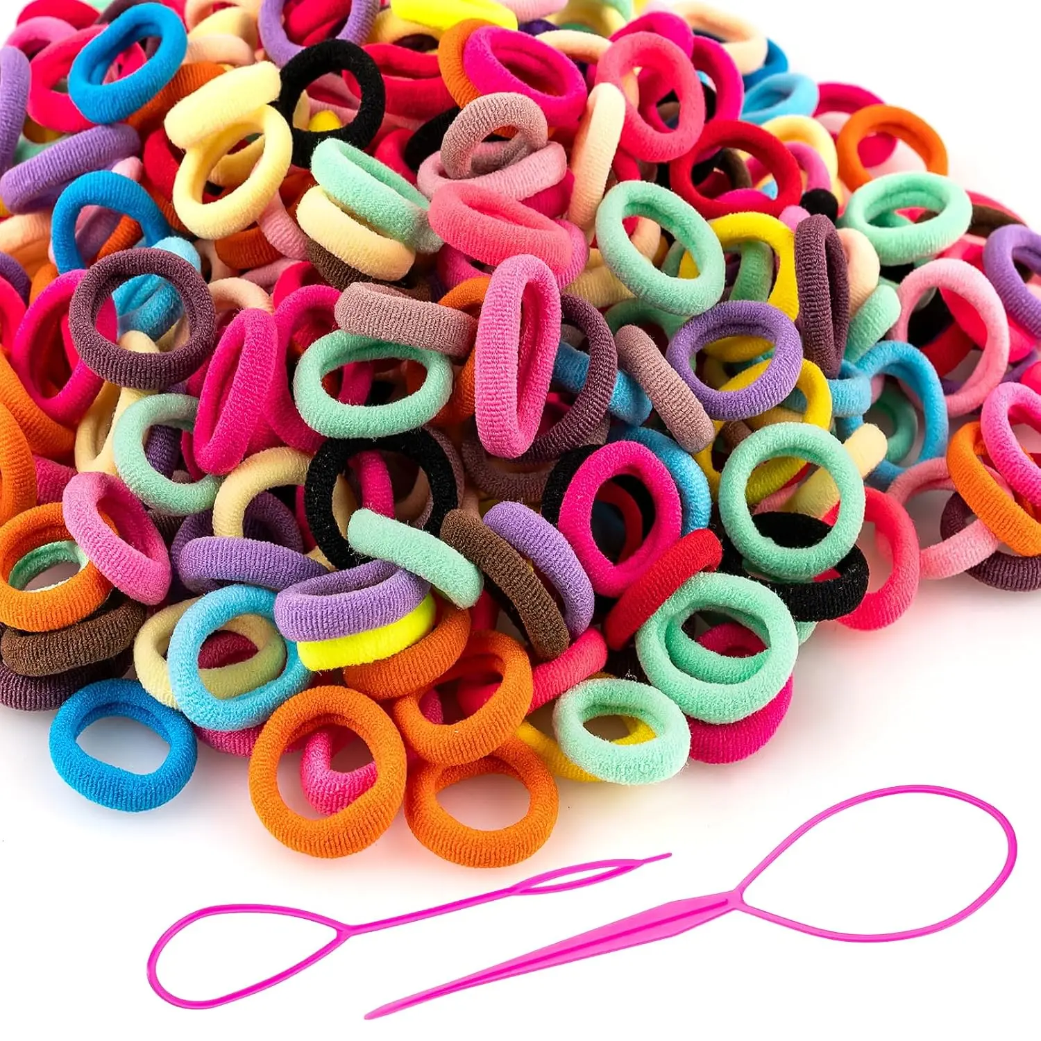 360 count  Hair Ties, Small No  Elastic Hair Bands | For , Little Girls and , Soft Ponytail Holders,  Hair Accessories(20 Colors)