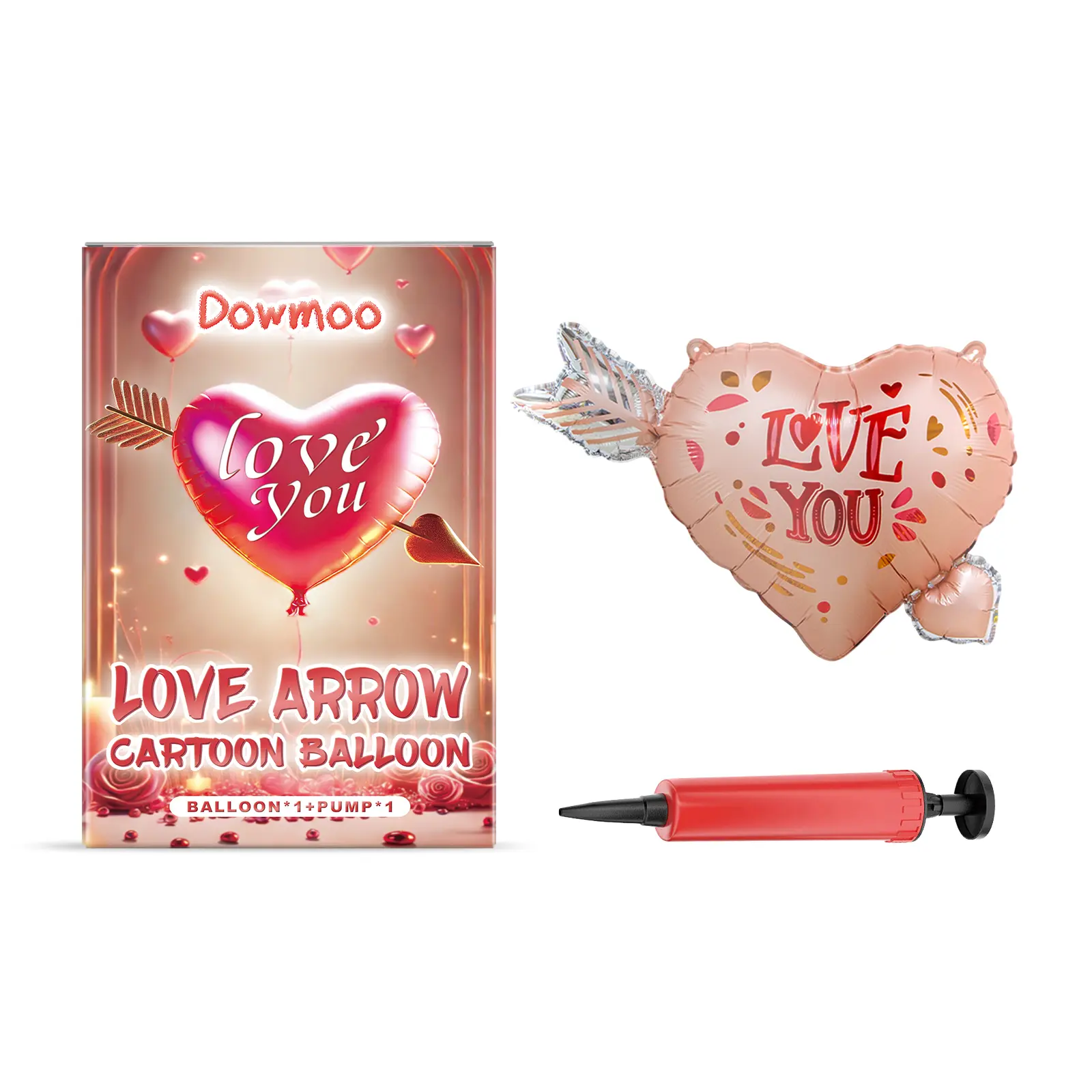 Dowmoo Ambience Balloon Set Valentine's Day Proposal Wedding Anniversary Date Birthday Party Decoration