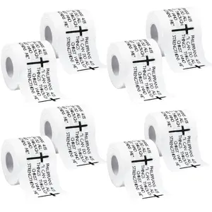 5Pcs-8Pcs Christian Athletic Tape 2in x 23ft, Cotton Zinc Oxide Sport Tape with Faith Cross & Bible Verse, Religious Wrist Wrap for Football Baseball Gym Boxing First Aid Injury Support