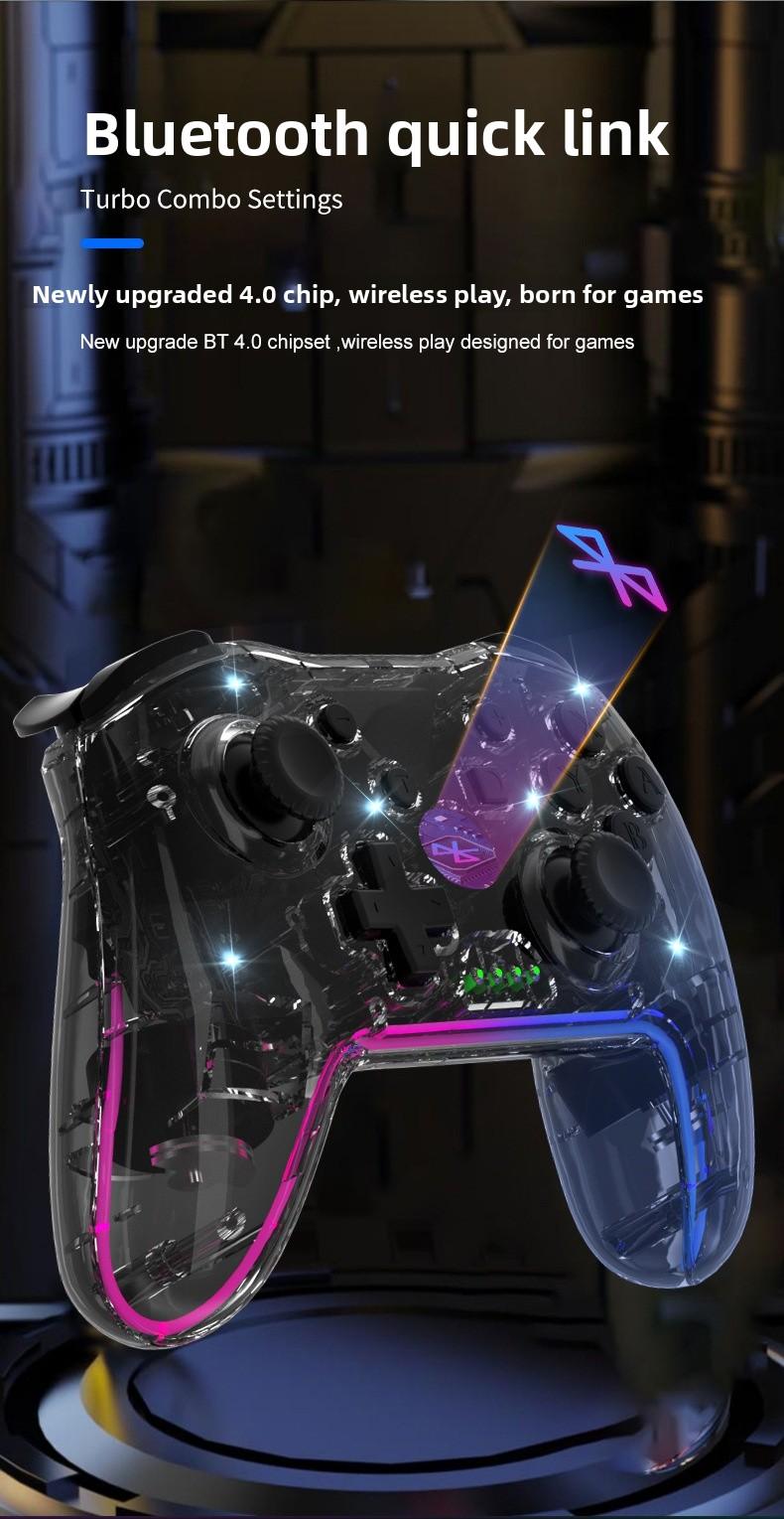 Wireless Bluetooth Dual Controller for Switch PC Steam Android iOS Gamepad