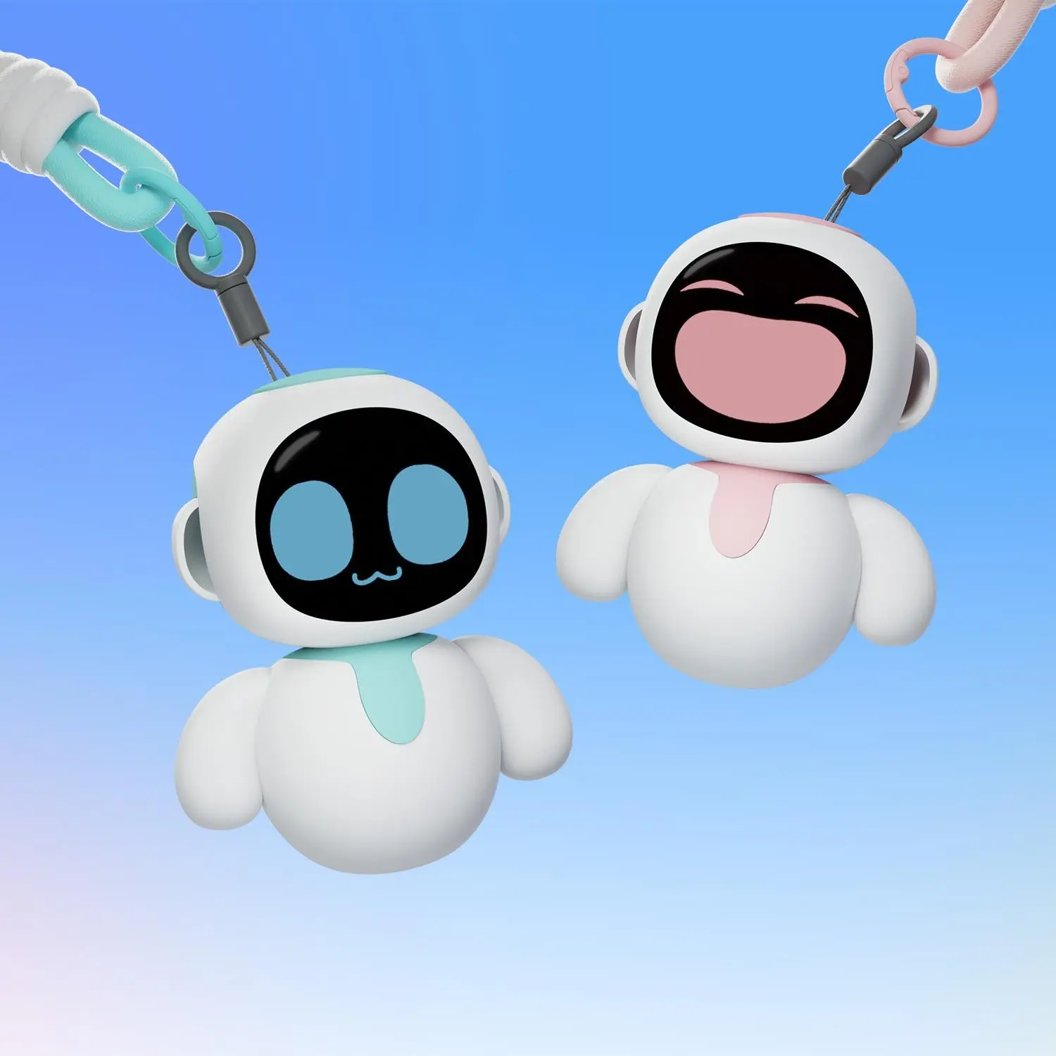 Eiliko Aquamarine - Your Tiny AI Charm Robot That Matches Every Daily Outfit, Fun Electronic Pendant Toys, for Couples and Best Friends.（Only supports 2.4G WiFi network）