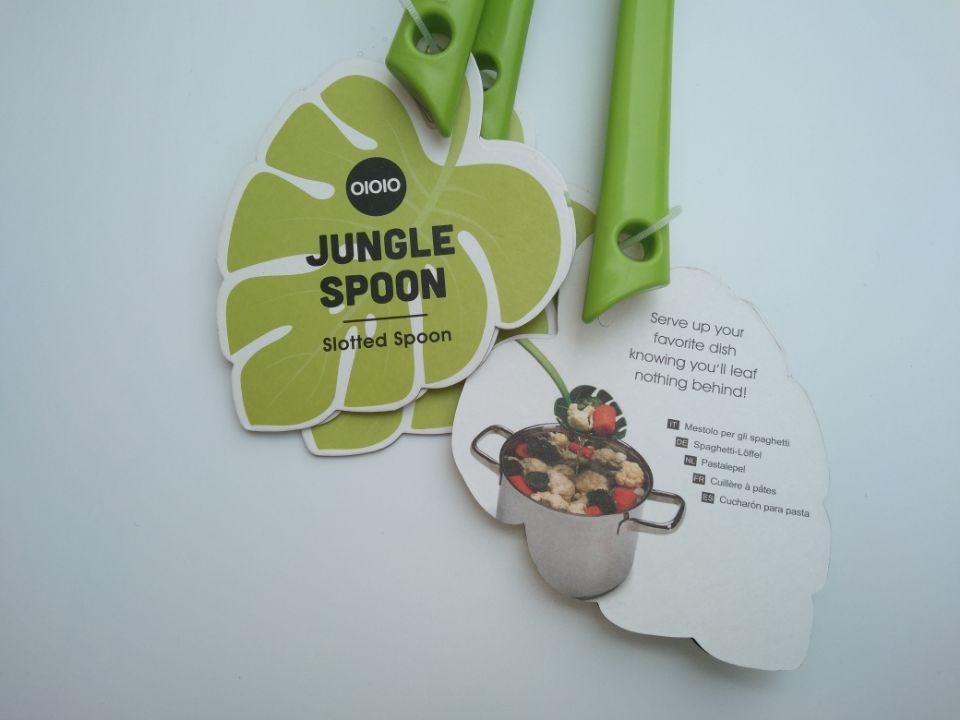 Creative Monstera Leaf Slotted Spoon, Jungle Spoon Kitchen Utensil, Unique Green Leaf Pasta Strainer